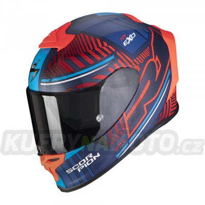 Moto přilba SCORPION EXO-R1 AIR VICTORY matná modro/červená