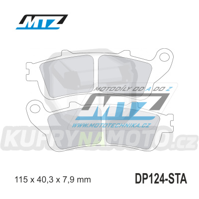 Destičky brzdové DP124-STA - směs Standard