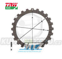 Lamely spojkové třecí (s obložením) Lucas MCC338-7 - Suzuki RF600R+RF600RU