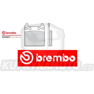 Brzdové destičky Brembo HONDA GL K1, K2 1000 r.v. Od 75 - 77 Originál směs Zadní