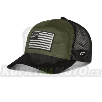 kšiltovka FLAG SNAP HAT, ALPINESTARS (zelená/černá)