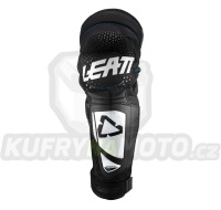 LEATT nákoleníky chrániče kolen 3DF HYBRID EXT JUNIOR KNEE SHIN WHITE/black barva černá/bílá velikost