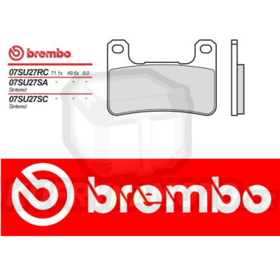 Brzdové destičky Brembo SUZUKI M R2 INTRUDER 1800 r.v. Od 08 -  směs RC Přední