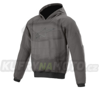 bunda AGELESS HOODIE, ALPINESTARS (žíhaná šedá) 2024