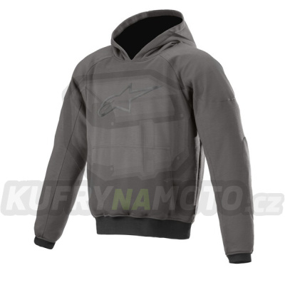 bunda AGELESS HOODIE, ALPINESTARS (žíhaná šedá) 2024