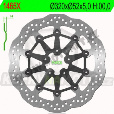 Brzdový kotouč moto NG 1465X