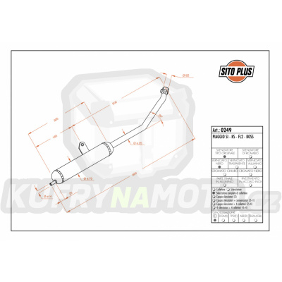 Výfuk Leo Vince Piaggio SI/KS/FL2/BOSS všechny r.v. SITOPLUS LVKN771-0249
