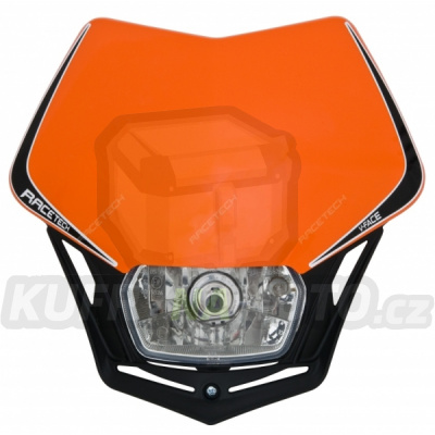 Maska na moto RTECH V-FACE oranžová