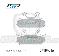 Destičky brzdové DP116-STA - směs Standard