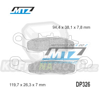 Destičky brzdové DP326-FM - MTZ směs Offroad Profi