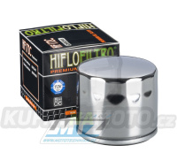 Filtr olejový HF172C (HifloFilter) chromový - Harley Davidson XLH883 + XLS1000 + XLX1000 + XLH1100 + XLH1200 + FLH + FLHC Classic + FXE Super Glide + FXEF Fat Boy + FXWG Wide Glide