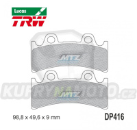 Destičky brzdové DP416-LU TRW Lucas MCB656 - směs Allround