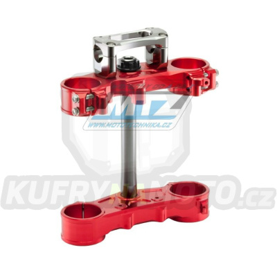 Triple-Clamp &quot;brýle&quot; kompletní včetně klem ZETA ZE14-1255 - Honda CRF250L - červené