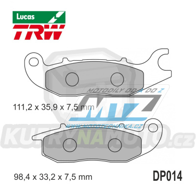 Destičky brzdové DP014-LUEC TRW Lucas MCB759EC - směs Allround Economy