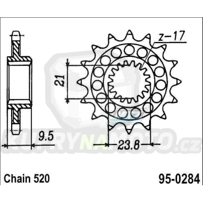 Kolečko MTZ 13 zubů-95-0284-13- výprodej JTF 284-13