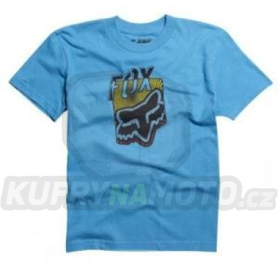 Tričko FOX Junior/dětské T-Shirt Dedicate modré - velikost YXL