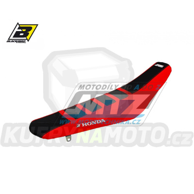 Potah sedla Honda CRF250R / 18-21 + CRF450R / 17-20 + CRF450X / 17-25 - barva černo-červená - typ potahu ZEBRA