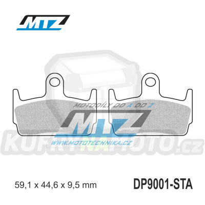 Destičky brzdové DP9001-STA - směs Standard