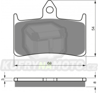 Brzdové destičky Goldfren 069 směs S3 - akce