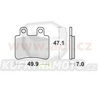 brzdové destičky, BRAKING (semi-metalická směs SM1) 2 ks v balení