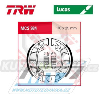 Brzdové obložení (brzdové pakny) TRW Lucas MCS984 - Aprilia Compay Custom 50 + Derbi Atlantis AC50 + Atlantis AC50 2T + Atlantis Bullet 50 + Atlantis City 50 + Atlantis LC50 + Atlantis Red Bullet 50 + Gilera Runner 50 + Surfer 50 + Runner 80 ...