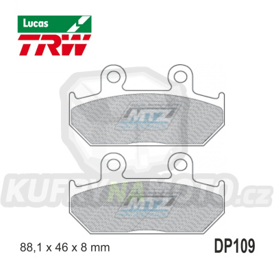 Destičky brzdové DP109-LU TRW Lucas MCB571 - směs Allround