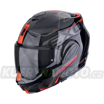 Moto přilba SCORPION EXO-TECH EVO TRAVELLER černo/červená