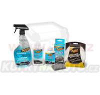 MEGUIARS Perfect Clarity Glass Care Kit - čistič, leštění, tekuté stěrače (sada) 