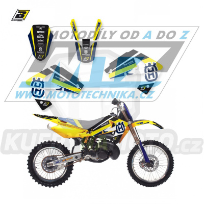 Polepy na motocykl (sada polepů Dream) Husqvarna CR125+CR250 + WR125+WR250 / 00-05 + TC250+TC450+TC510 + TE250+TE450+TE510 / 02-04 - typ polepů Dream4