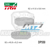 Destičky brzdové DP550-LUSI TRW Lucas MCB787SI - směs Sinter Offroad