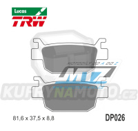 Destičky brzdové DP026-LUSRM TRW Lucas MCB806SRM - směs Sinter Scooter