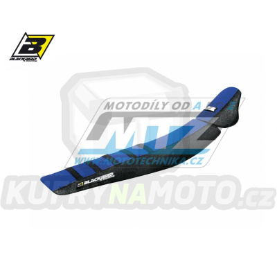 Potah sedla Yamaha YZF450 / 23-24 + YZF250 / 24 + WRF250+WRF450 - barva černo-modrá - typ potahu ZEBRA