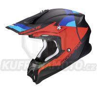 Moto přilba SCORPION VX-16 EVO AIR SPECTRUM matná černo/červeno/modrá