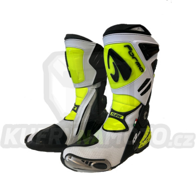 Moto boty FORMA ICE PRO FLOW replica M. JONES bílo/fluo žluté