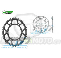 Rozeta řetězová (převodník) Dural 0808-53zubů ESJOT 51-32041-53BP - barva černá elox - Suzuki RM125 / 80-11+RM250 / 82-12+RMX250 / 89-00+RMZ250 / 07-20+RMZ450 / 05-20+RMX450Z / 10-19+DRZ250 / 01-07+DR350 / 96-99+DRZ400S / 00-20+DRZ400E / 00-07 + Kawa