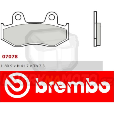 Brzdové destičky Brembo HONDA SH 125 r.v. Od 01 - 08 směs XS Přední