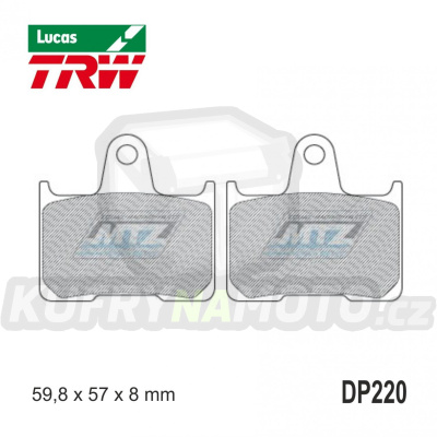 Destičky brzdové DP220-LU TRW Lucas MCB691 - směs Allround