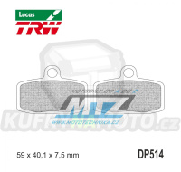 Destičky brzdové DP514-LUSI TRW Lucas MCB842SI - směs Sinter Offroad