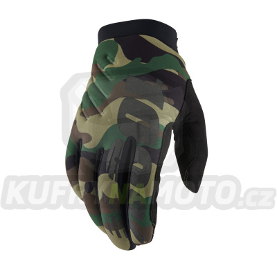 rukavice BRISKER, 100% - USA (camo/černá)