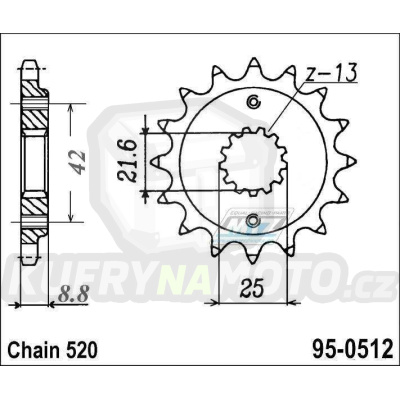 Kolečko MTZ 15 zubů-95-0512-15- výprodej JTF 512-15