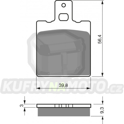 Brzdové destičky GOLDFREN zadní HONDA CRM 125 RL/RM/RN/RP/RR/RV/RX (JD10) 1990-1999 směs AD – akce