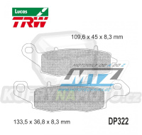 Destičky brzdové DP322-LU TRW Lucas MCB682 - směs Allround