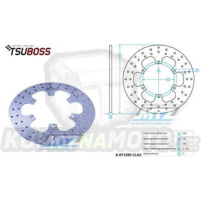 Kotouč brzdový (240/110/6D) - KTM 690 Enduro / 08-20 + 690 Supermoto / 07-11 + 690SMC / 08-20 + Super Enduro 950 / 06-08 + Adventure 990 / 06-07 + Husqvarna 701 Spermoto + 701 Enduro