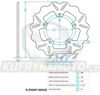 Kotouč brzdový (260/125/5D) - Gilera Nexus125-500  + Piaggio Beverly125-500+Carnaby125-300+X125EVO+X250EVO+X7125-300+X8125-250+X9180-500