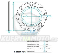 Kotouč brzdový nerezový (260/121/4D) - Suzuki Burgman / 02-05