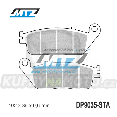 Destičky brzdové DP9035-STA - směs Standard