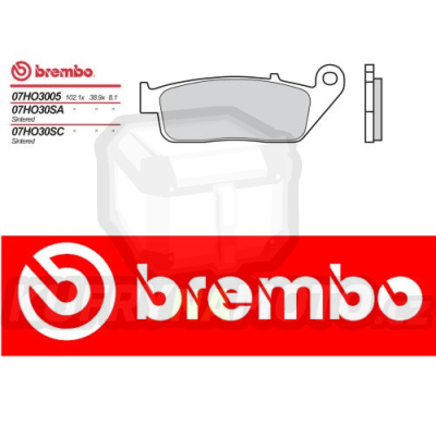 Brzdové destičky Brembo TRIUMPH BONNEVILLE T100 900 r.v. Od 05 - 08 směs SC Přední