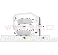 brzdové destičky, BRAKING (semi-metalická směs SM1) 2 ks v balení