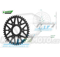 Rozeta řetězová (převodník) Dural 0890-43zubů ESJOT 51-32147-43BP - barva černá elox - Husqvarna 401 Svartpilen+401 Vitpilen / 19-21 + KTM 125RC / 14-21+125 Duke ( ABS ) / 14-21+200 Duke ABS / 14-20+200RC ABS / 14-20+390 Adventure ABS / 20-21+390 Duk