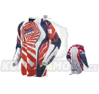 Dres motokros FOX BLITZ Red/White - červeno-bílý - velikost XL